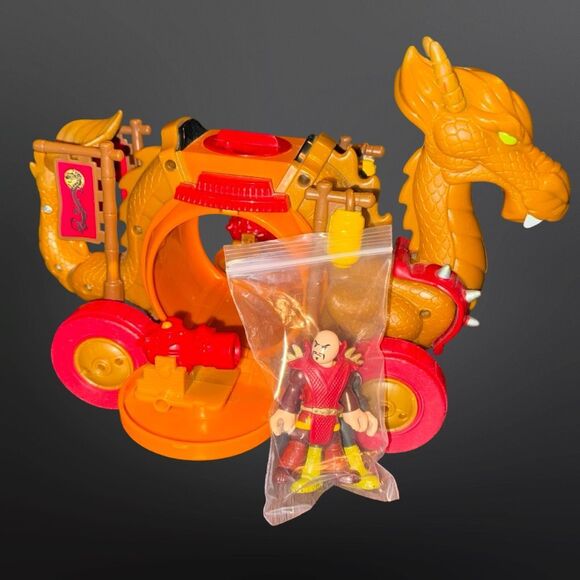 2014 Fisher-Price Imaginext Samurai Dragon Wagon 2 Samurai Warrior Figures - Picture 13 of 13
